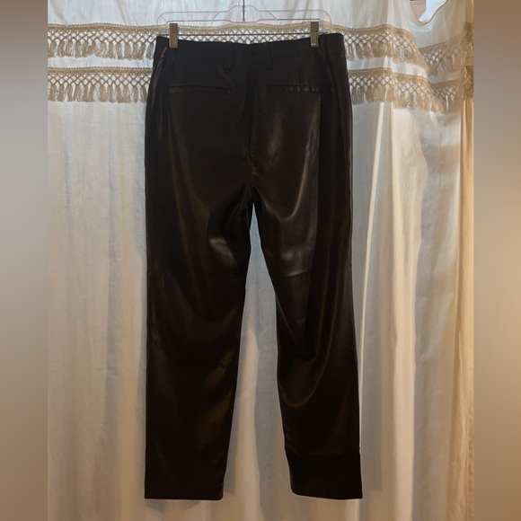 Black Faux Leather Pants - Picture 2 of 3